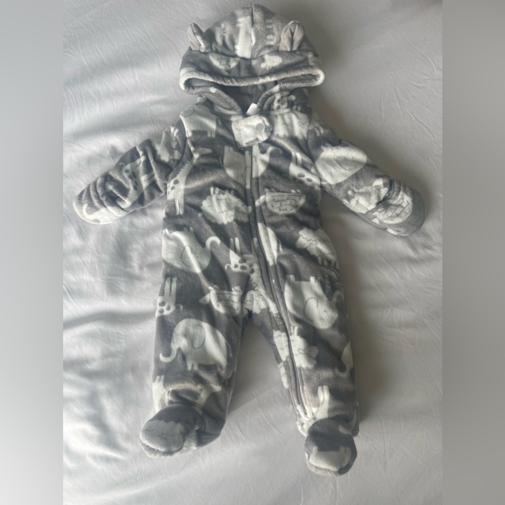 Newborn fuzzy onesie